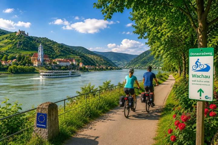 Donauradweg Flyer von Zuhause am Bach