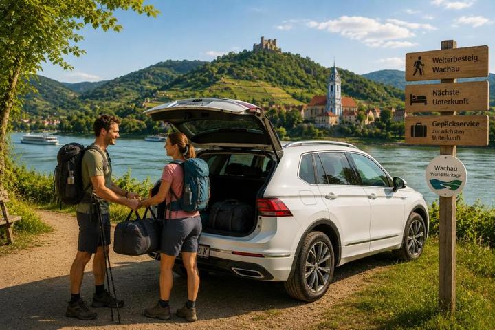 Gepäcktransport für Gäste in der Wachau