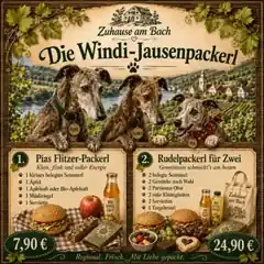 Windi-Jausenpackerl von Zuhause am Bach für Wanderer und Radfahrer in der Wachau